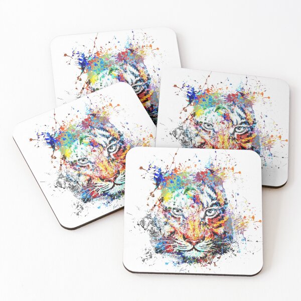 Item preview, Tiger Abstract Art Painting designed and sold by YI-Creations.