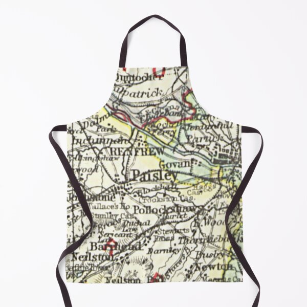Item preview, PAISLEY & surrounding area map 1899 designed and sold by yourscotland.