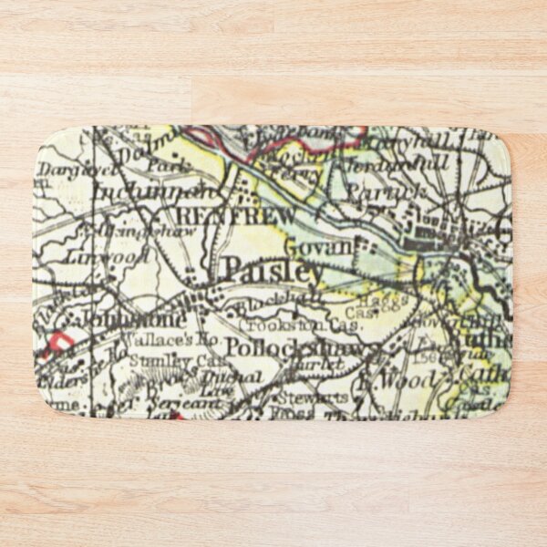 Item preview, PAISLEY & surrounding area map 1899 designed and sold by yourscotland.