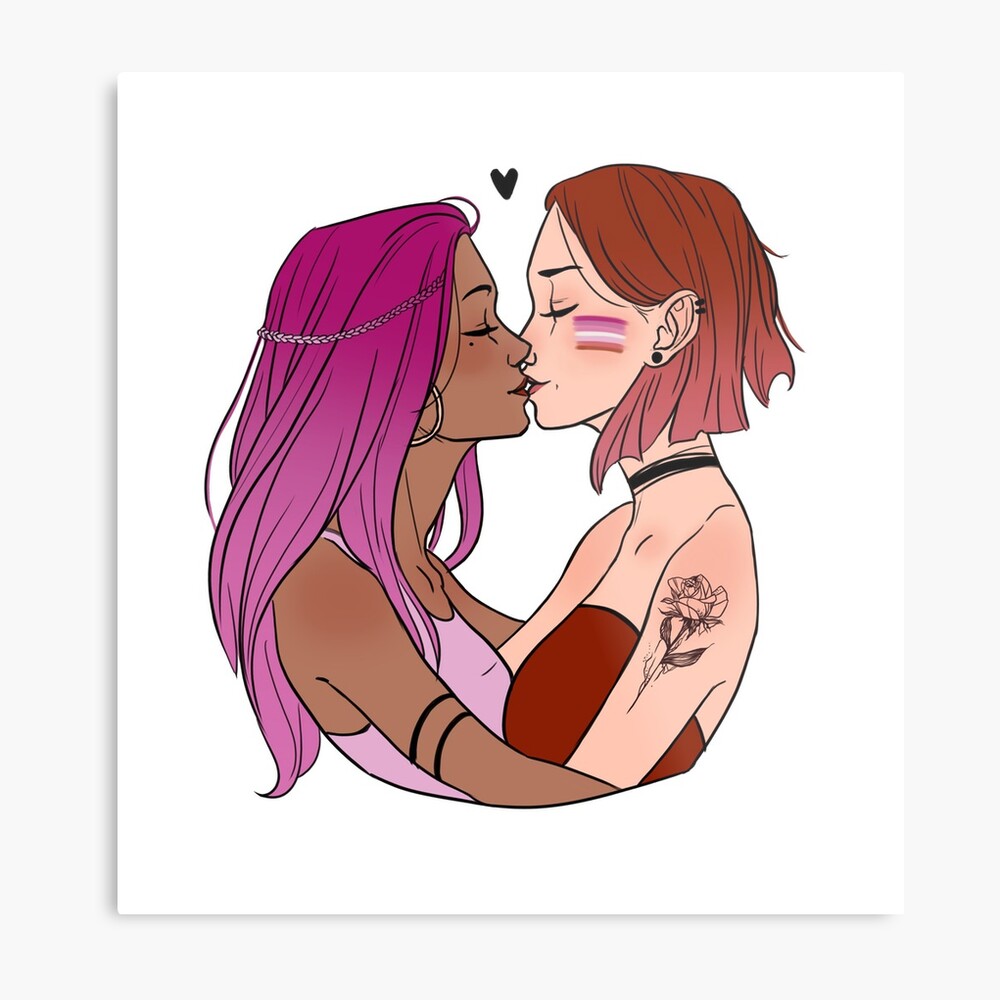 Lesbian kiss