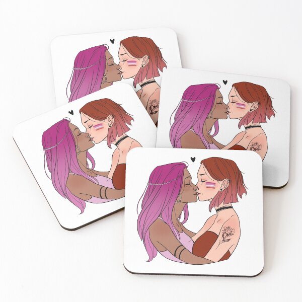 Item preview, Lesbian kiss designed and sold by Neren.