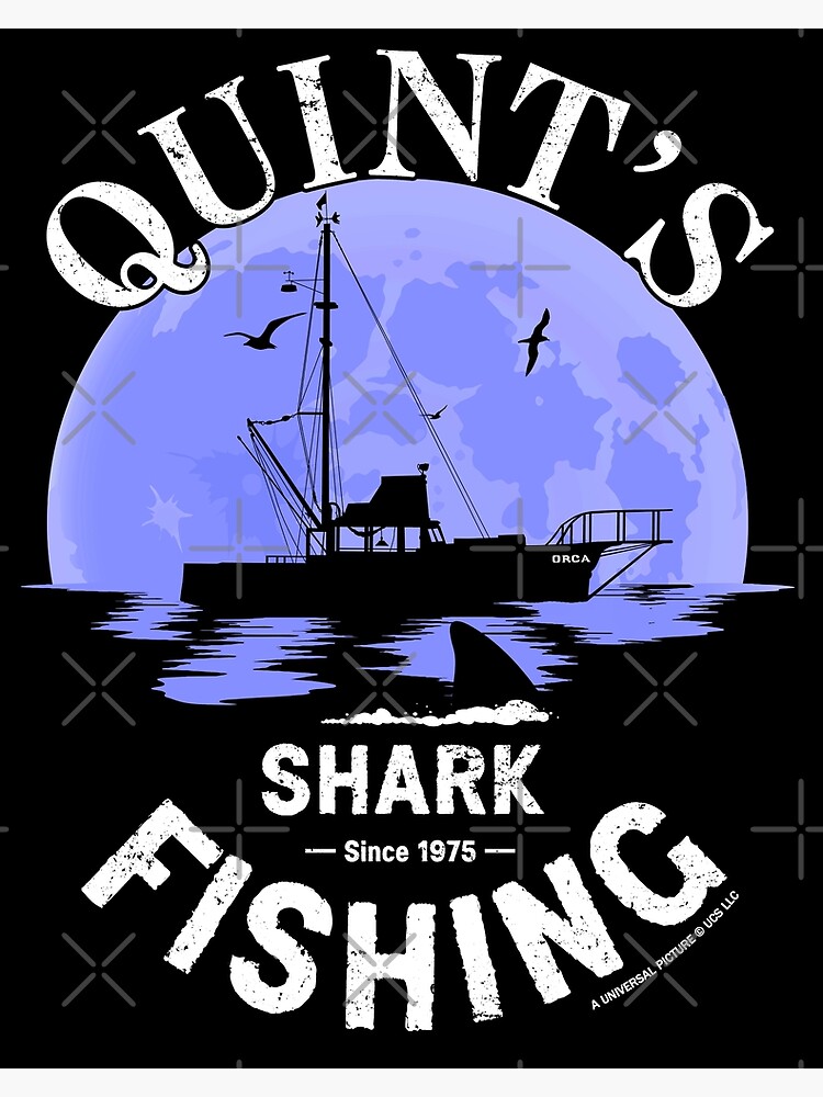 Jaws - Quint’s Shark Fishing (Bay Harbor Skull Moon) | Poster