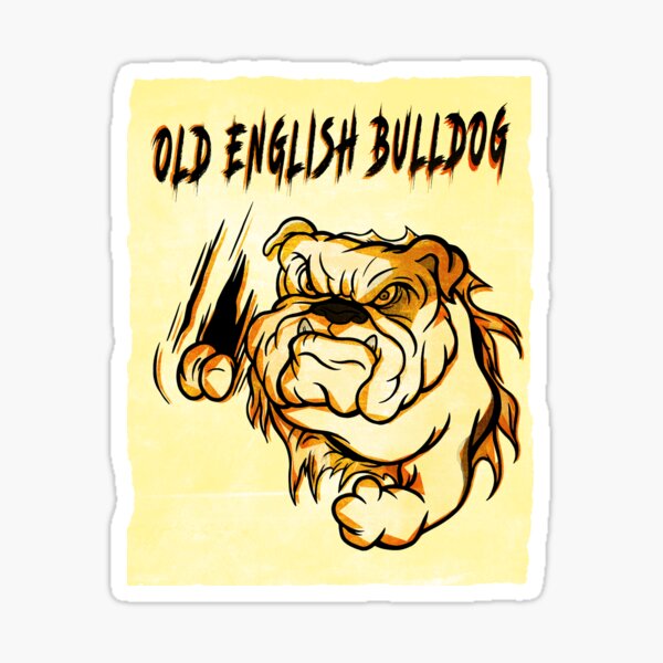 Old English Bulldog Hunde Design Sticker