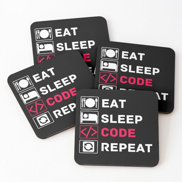 Item preview, eat sleep code repeat designed and sold by ronaldsonou.