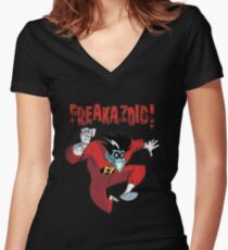 Freakazoid! - Vintage Logo Women's Fitted V-Neck T-Shirt