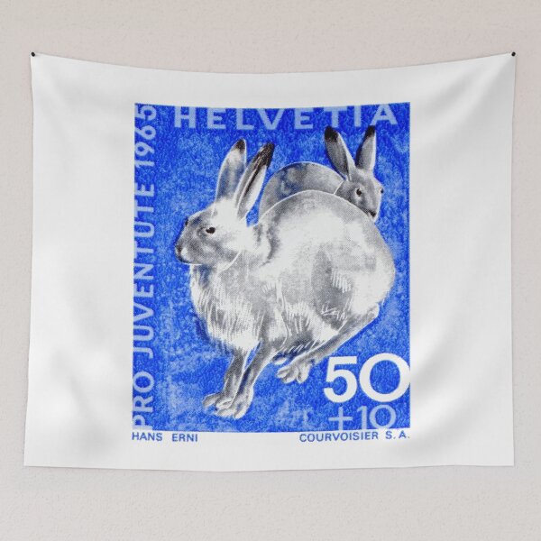Item preview, 1965 Switzerland Alpine Hare Postage Stamp designed and sold by retrographics.