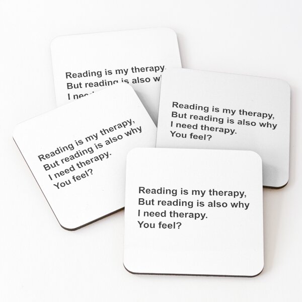Item preview, Reading is my therapy, but reading is also why i need therapy | Bookworm problems designed and sold by maria-smile.