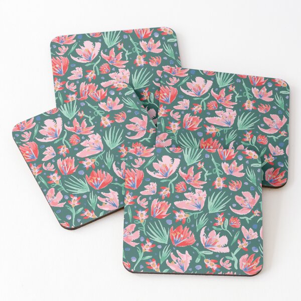 Item preview, Green Abstract Floral Watercolour designed and sold by Lozzie Eliza Designs.