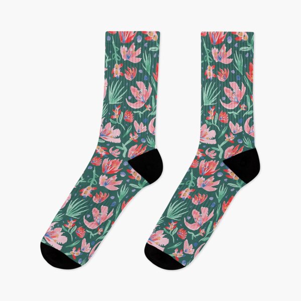 Item preview, Green Abstract Floral Watercolour designed and sold by Lozzie Eliza Designs.