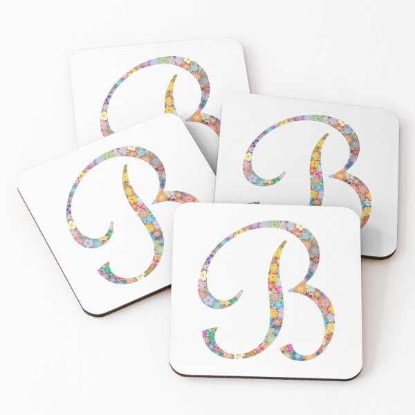 Item preview, Letter B Capital Alphabet Colorful Flowers B Gift designed and sold by Shariss.
