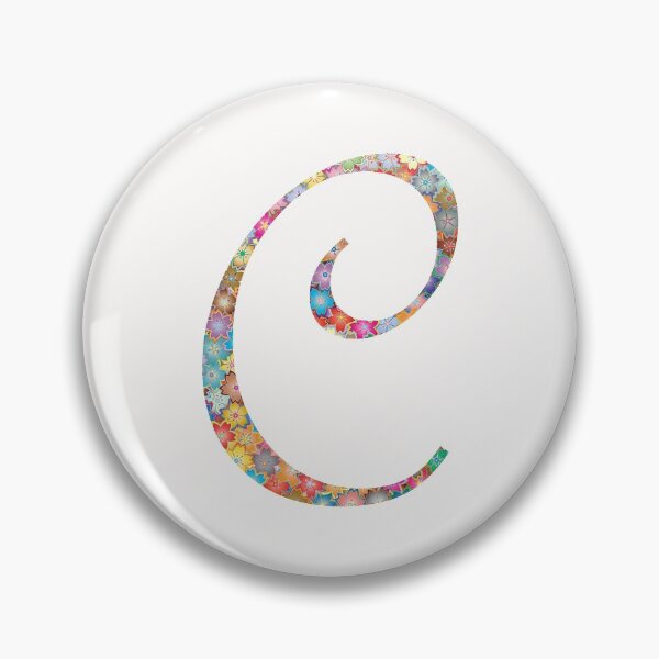 Item preview, Letter C Capital Alphabet Colorful Flowers C Gift designed and sold by Shariss.