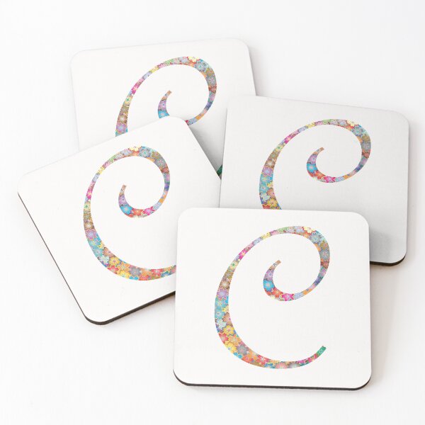 Item preview, Letter C Capital Alphabet Colorful Flowers C Gift designed and sold by Shariss.