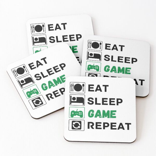 Item preview, eat sleep game repeat designed and sold by ronaldsonou.