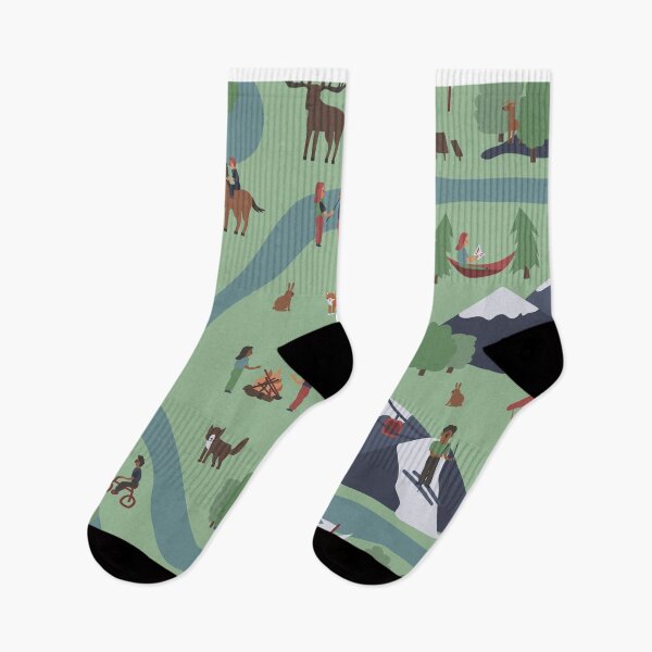 Item preview, Forest activities seamless pattern designed and sold by essskina.