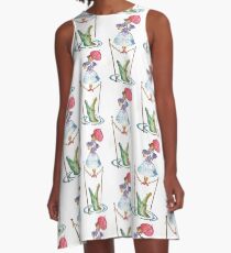 Perilous Pink Parasol - Stretching Portrait A-Line Dress