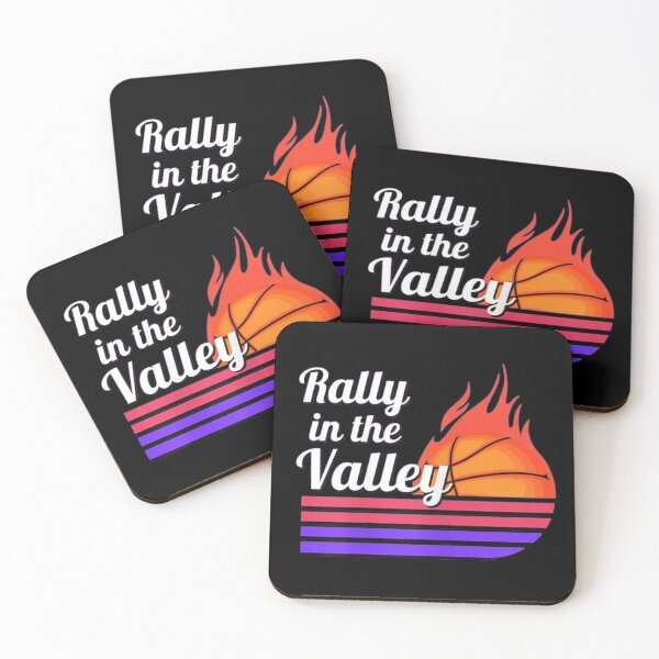 Item preview, Rally In The Valley Phoenix Flaming Basketball Retro Sunset T-Shirt designed and sold by NadalStore.