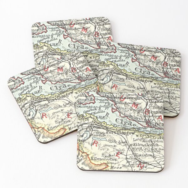 Item preview, PORT GLASGOW & surrounding area map 1899 designed and sold by yourscotland.