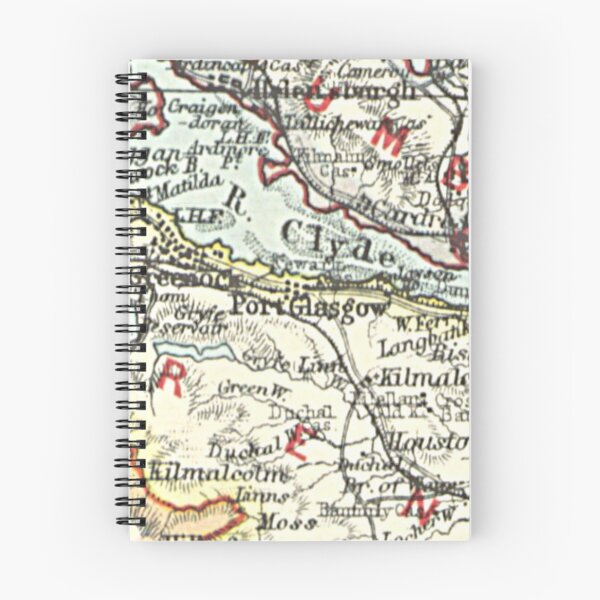 Item preview, PORT GLASGOW & surrounding area map 1899 designed and sold by yourscotland.