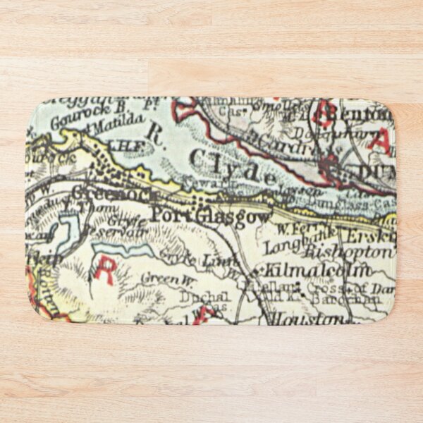 Item preview, PORT GLASGOW & surrounding area map 1899 designed and sold by yourscotland.