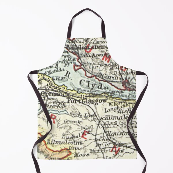 Item preview, PORT GLASGOW & surrounding area map 1899 designed and sold by yourscotland.