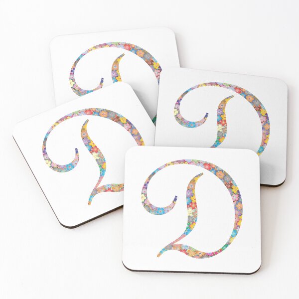 Item preview, Letter D Capital Alphabet Colorful Flowers D Gift designed and sold by Shariss.