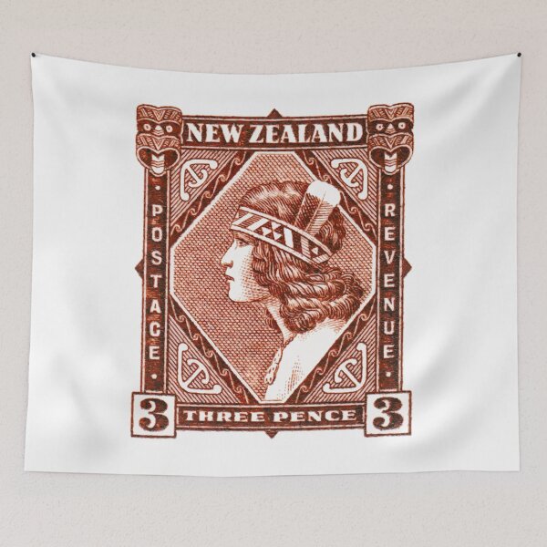 Item preview, 1936 New Zealand Maori Girl Postage Stamp designed and sold by retrographics.
