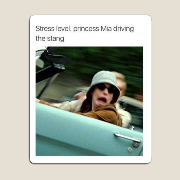 Item preview, Stress Level: Mia driving the stang designed and sold by jackiekeating.