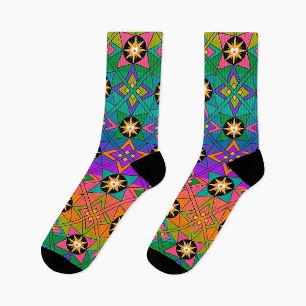 Item preview, Rainbow Starburst Pattern designed and sold by Abigail Stevens.