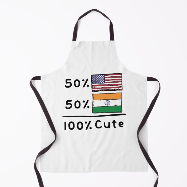 Item preview, 50% American 50% Indian 100% Cute India USA Flags designed and sold by ReallyAwesome.