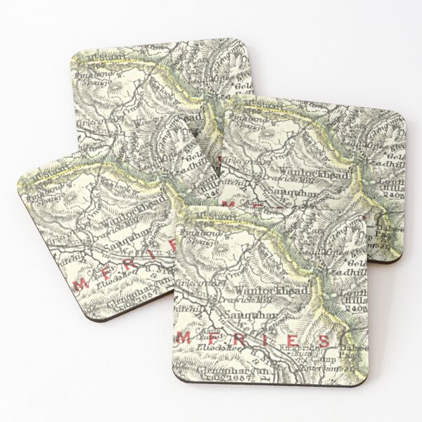 Item preview, WANLOCKHEAD & surrounding area map 1899 designed and sold by yourscotland.