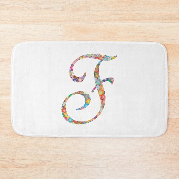 Item preview, Letter F Capital Alphabet Colorful Flowers  F Gift designed and sold by Shariss.