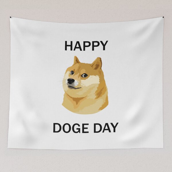 Item preview, Happy Doge Day - Dogecoin doge meme designed and sold by felixprinter.