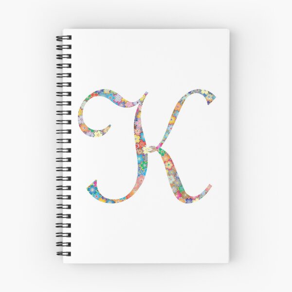 Item preview, Letter K Capital Alphabet Colorful Flowers K Gift designed and sold by Shariss.