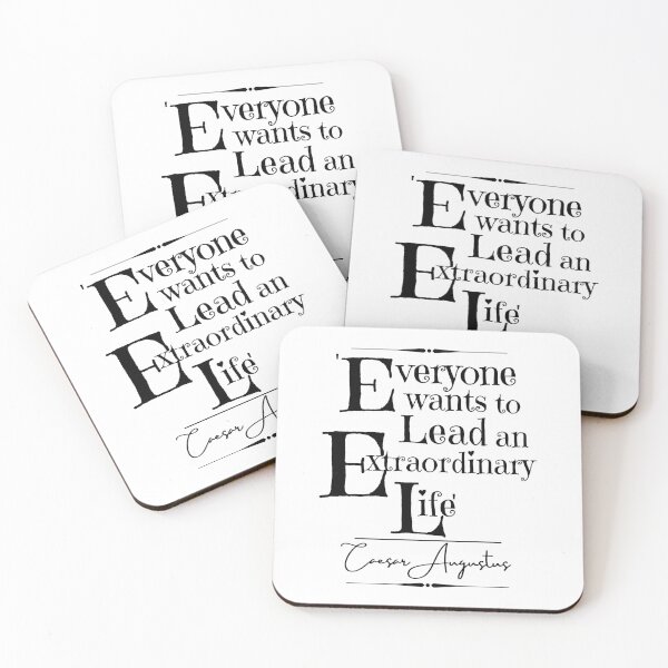 Item preview, Cita histórica inspiradora de César Augusto: “Todo el mundo quiere llevar una vida extraordinaria”. designed and sold by QuoteActually.