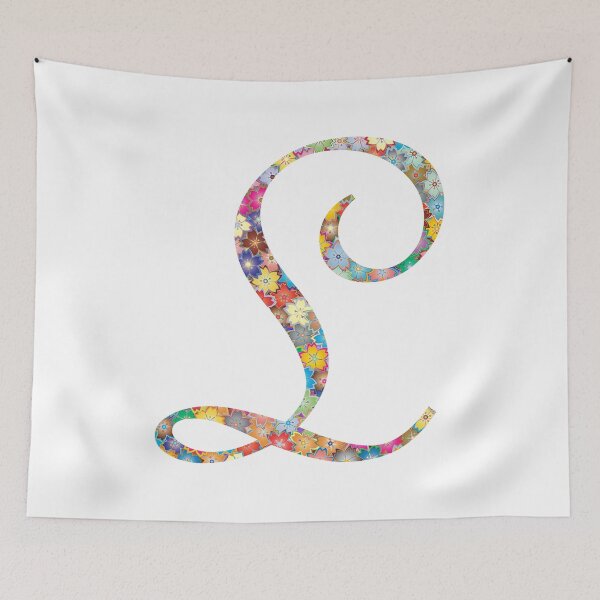 Item preview, Letter L Capital Alphabet Colorful Flowers L Gift designed and sold by Shariss.