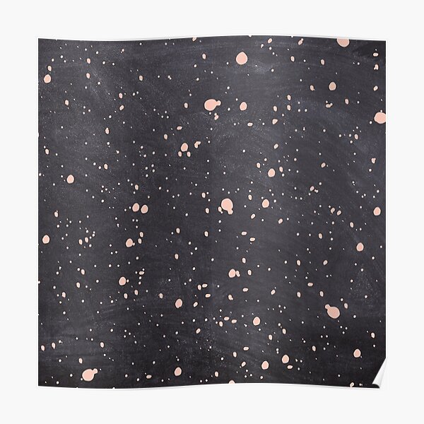 "Dark grey and light pink abstract artwork " Poster by MoonlightArt