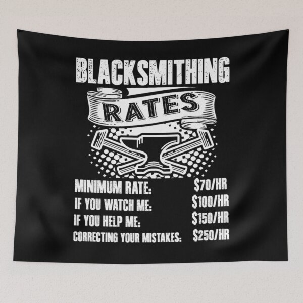 Item preview, Blacksmith Rates designed and sold by HueTop.