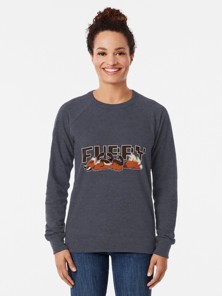 Discover pixel furry fox Lightweight Sweatshirt