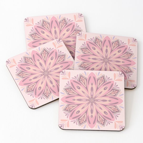 Item preview, Pastel floral mandala. designed and sold by Jaded Willow.