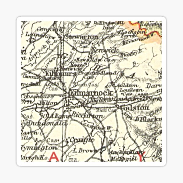 Item preview, KILMARNOCK & surrounding area map 1899 designed and sold by yourscotland.