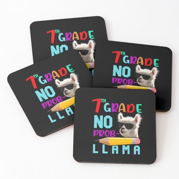 Item preview, Hello 7th Grade-Seventh Grade-No Prob-Llama designed and sold by DiensDesign.