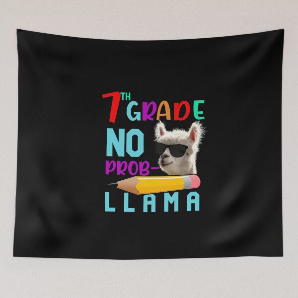 Item preview, Hello 7th Grade-Seventh Grade-No Prob-Llama designed and sold by DiensDesign.
