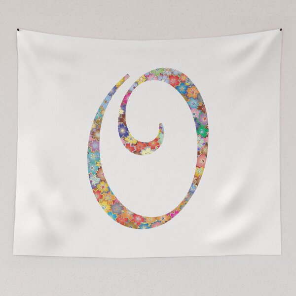 Item preview, Letter O Capital Alphabet Colorful Flowers O Gift designed and sold by Shariss.