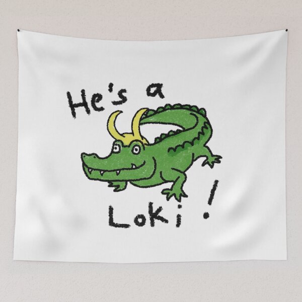 Artikelvorschau, Croki | Er ist ein Loki! Alligator Loki Hemd entworfen und verkauft von lyneprints.