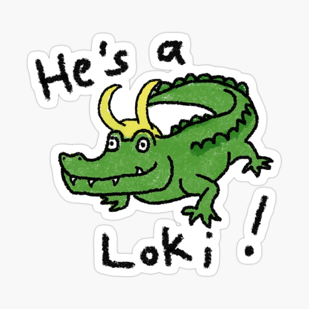 Croki, He's a Loki! Alligator Loki Shirt Backpack for Sale by lyneprints