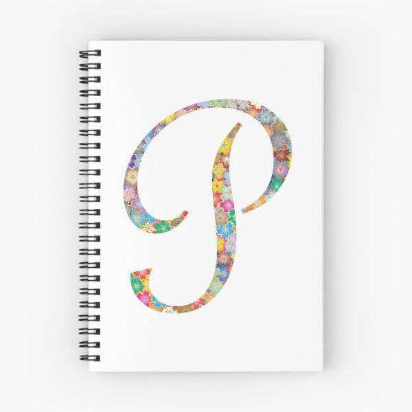 Item preview, Letter P Capital Alphabet Colorful Flowers P Gift designed and sold by Shariss.