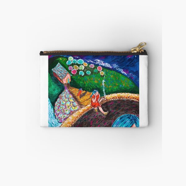 Item preview, psychedelic night gouache painting designed and sold by wruby.