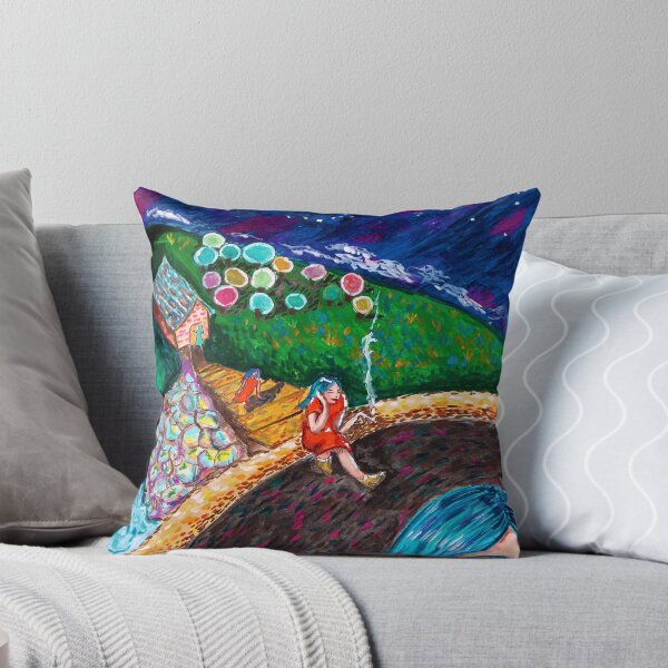 Item preview, psychedelic night gouache painting designed and sold by wruby.