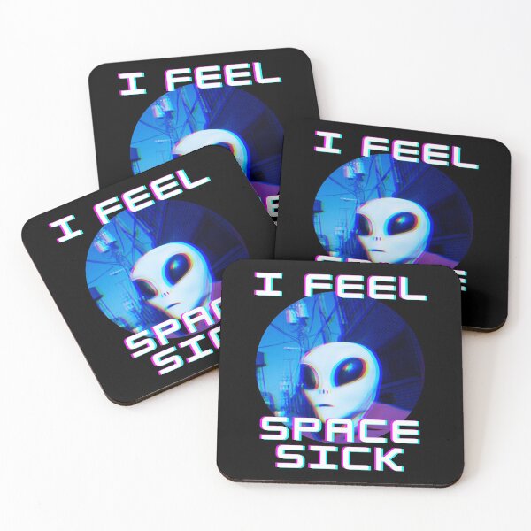 Item preview, I FEEL SPACE SICK. ALIENS EXTRATERRESTRIALS UFO LOVERS designed and sold by AlfaEcho.