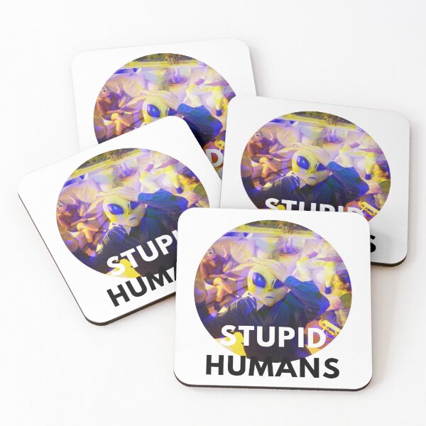 Item preview, STUPID HUMANS. ALIENS EXTRATERRESTRIALS UFO LOVERS designed and sold by AlfaEcho.